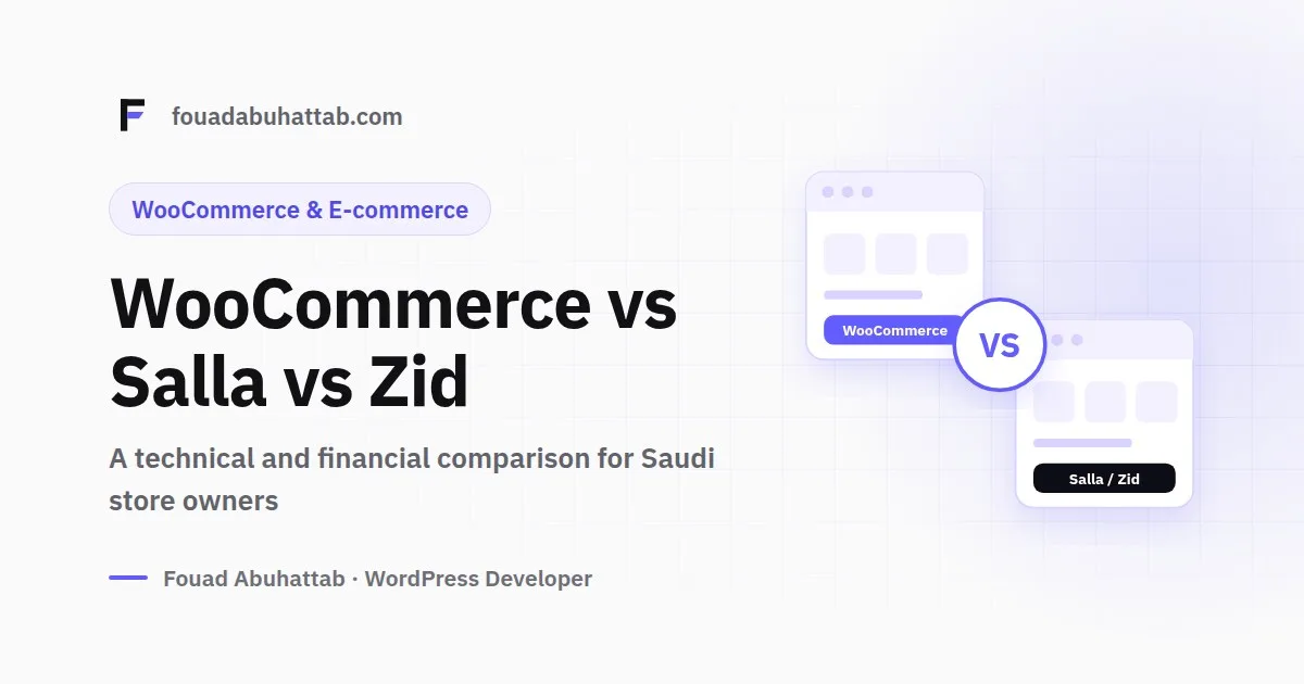 WooCommerce vs Salla vs Zid: A Technical and Financial Comparison for Saudi Store Owners