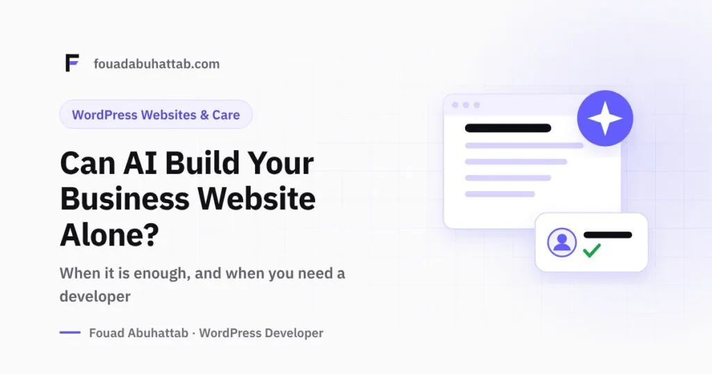 Can You Build Your Business Website with AI Alone?