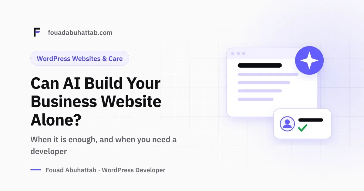 Can You Build Your Business Website with AI Alone?
