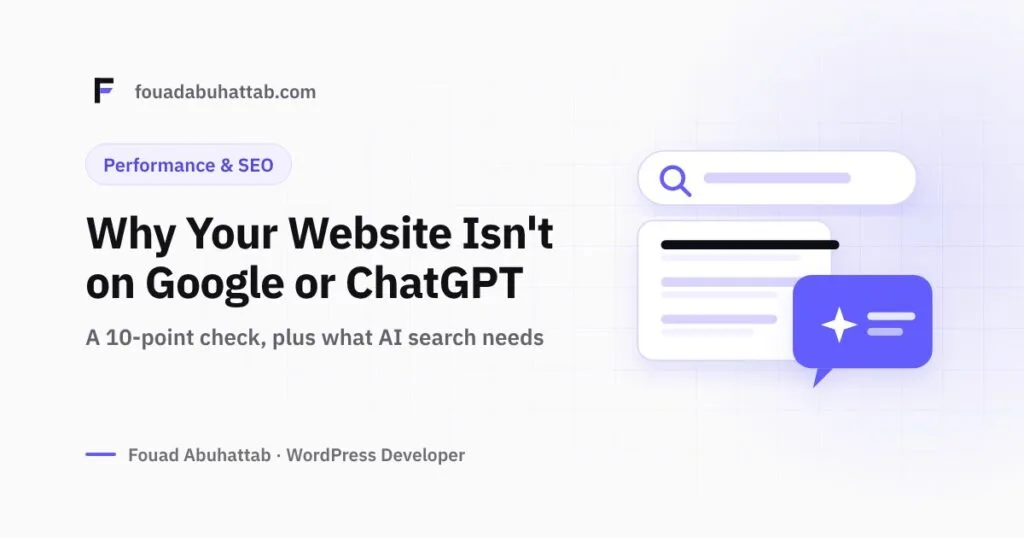 Why Your Website Doesn't Show Up on Google or ChatGPT