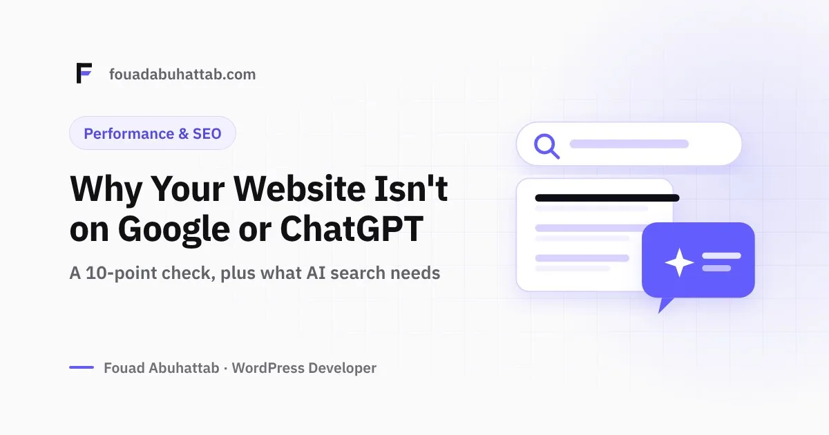 Why Your Website Doesn't Show Up on Google or ChatGPT